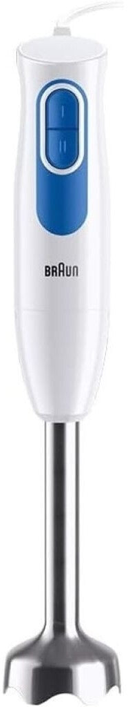 Braun MultiQuick 2 MQ20.001MWH Stabmixer 600W 2 Stufen 600ml Becher Weiß Blau