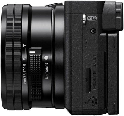 Sony Alpha 6400 Kit + SEL 16-50mm OSS II Systemkamera 24,2MP 4K WiFi NFC Schwarz