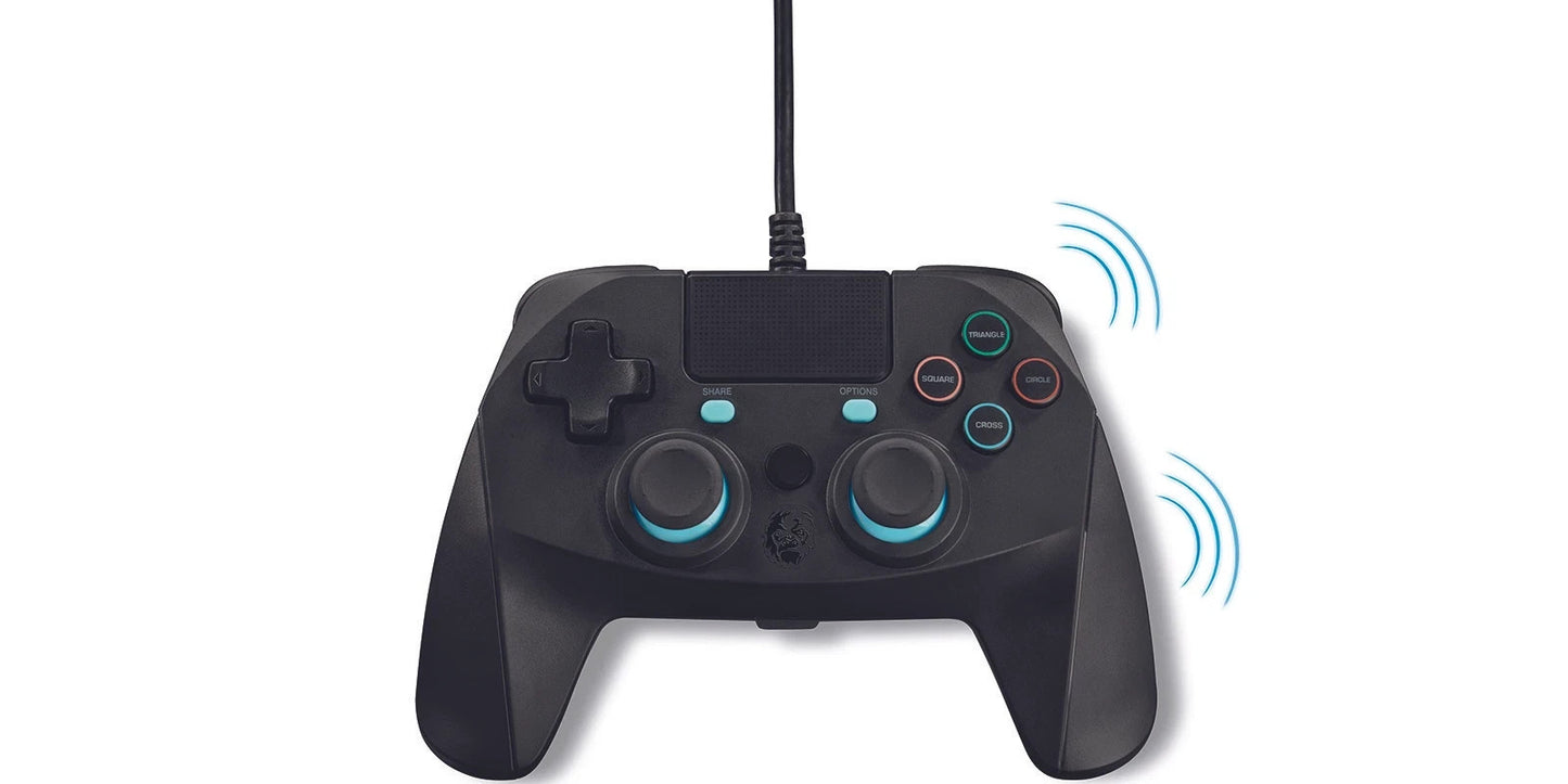 SilverCrest Gaming Controller für PS4 kabelgebunden 3 m Touchpad Share Taste Sch