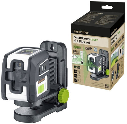 Laserliner SmartCross-Laser GX Plus Set grüner Kreuzlinienlaser 40 m Halterung