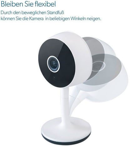 UNITEC WLAN Überwachungskamera Indoor Full HD Bewegungssensor Alexa