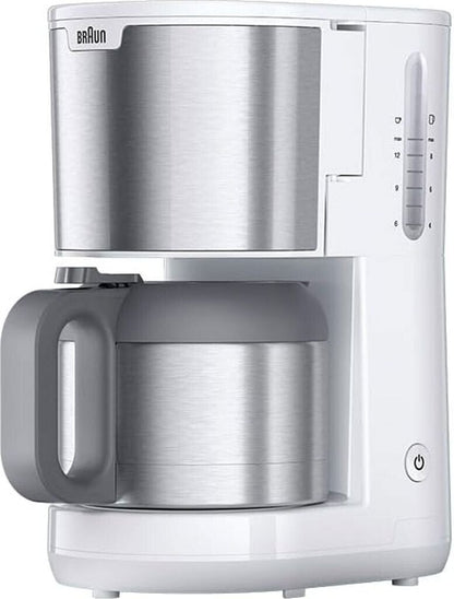 Braun PurShine KF1505WH Filterkaffeemaschine 1,2L Thermokanne 1000W Weiß