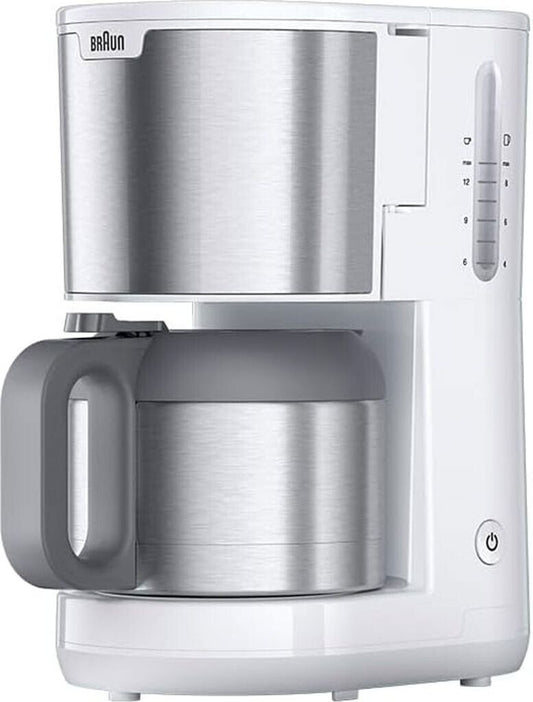 Braun PurShine KF1505WH Filterkaffeemaschine 1,2L Thermokanne 1000W Weiß