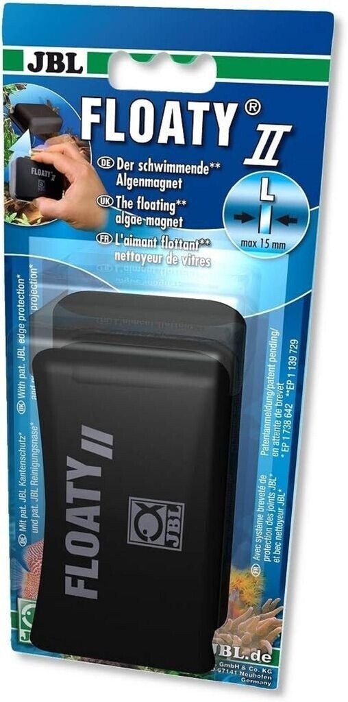 JBL Floaty II Größe L Scheibenmagnet Aquarium Reiniger bis 15mm 6137600