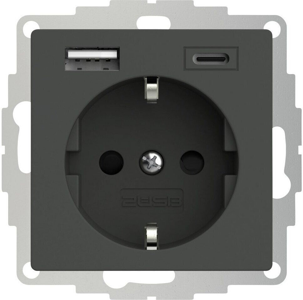 2USB inCharge PRO 55 Steckdose USB-A USB-C anthrazit 2U-449542