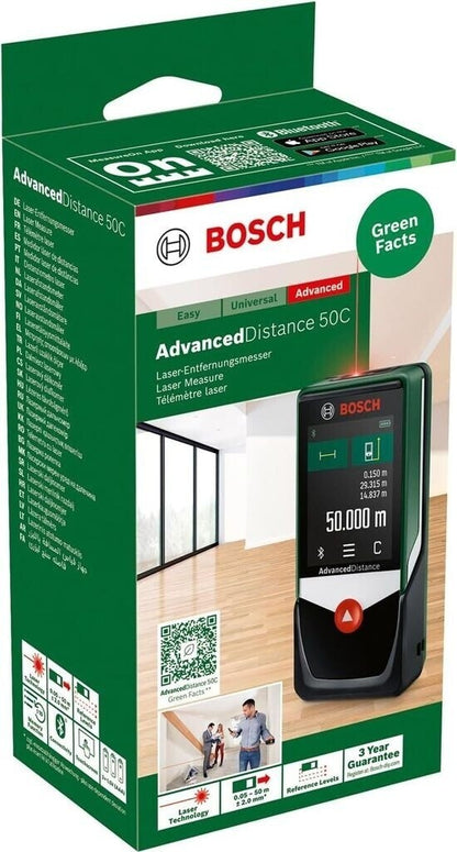 Bosch AdvancedDistance 50C Laser Entfernungsmesser 50m Bluetooth 0603672202