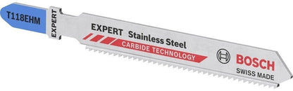 Bosch Expert Stichsägeblatt T118EHM Edelstahl Stainless Steel 3 Stück