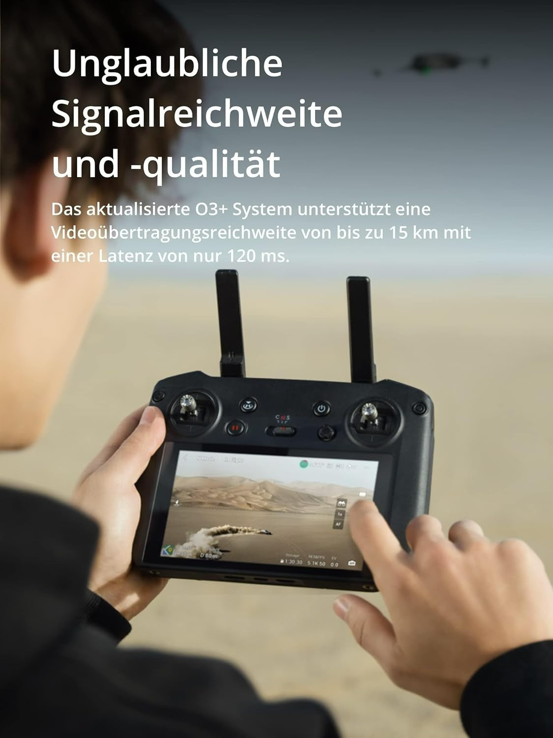 DJI RC Pro Fernsteuerung 5.5″ Display HDMI Drohnenzubehör Schwarz