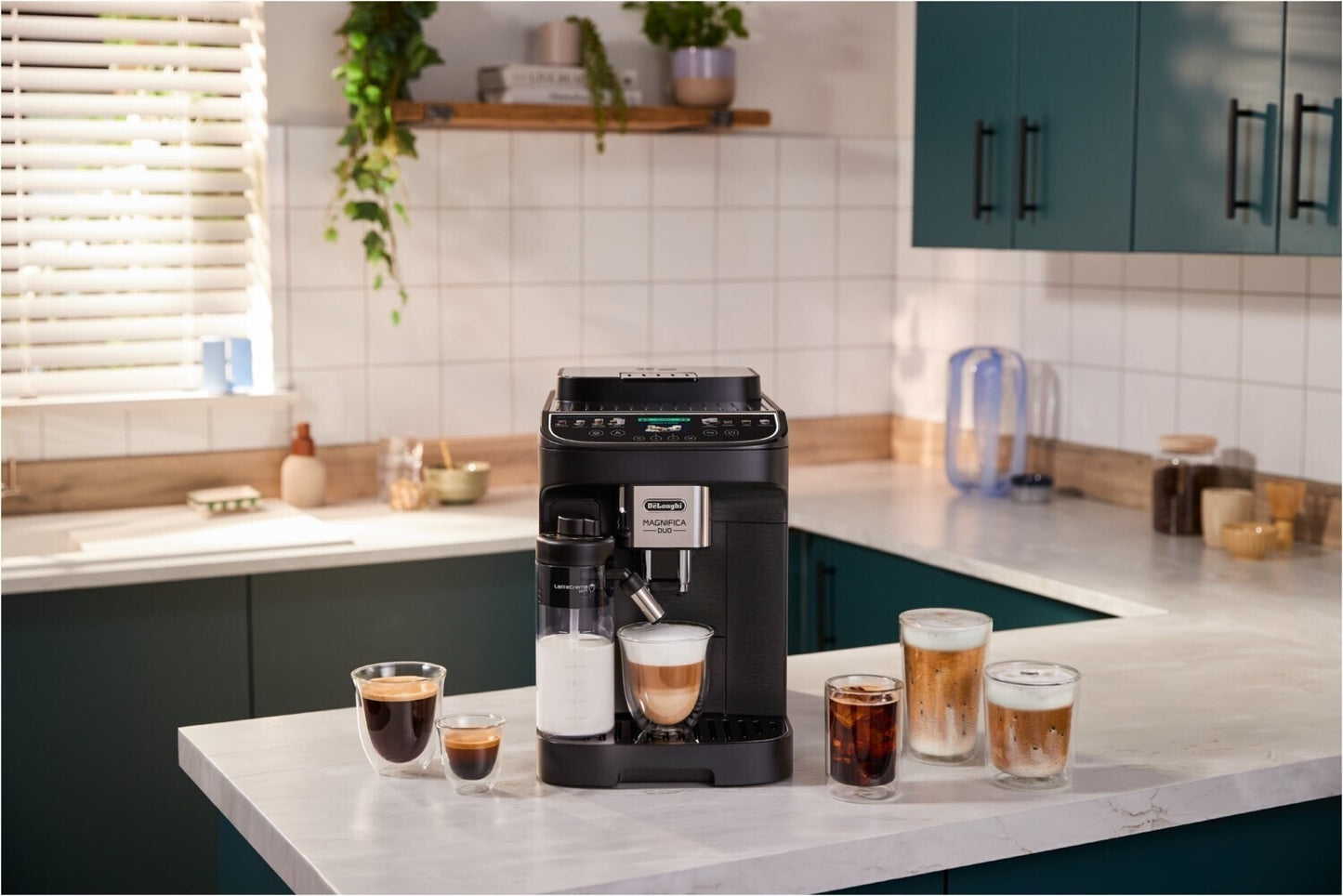 DeLonghi Magnifica Duo ECAM330.80.BXB Kaffeevollautomat Cold Brew 1450W Schwarz