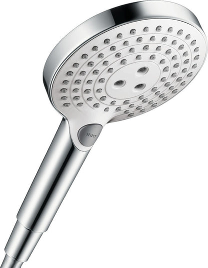 hansgrohe Raindance Select S 120Duschkopf, Handbrause mit 3 Strahlarten Rain-AIR
