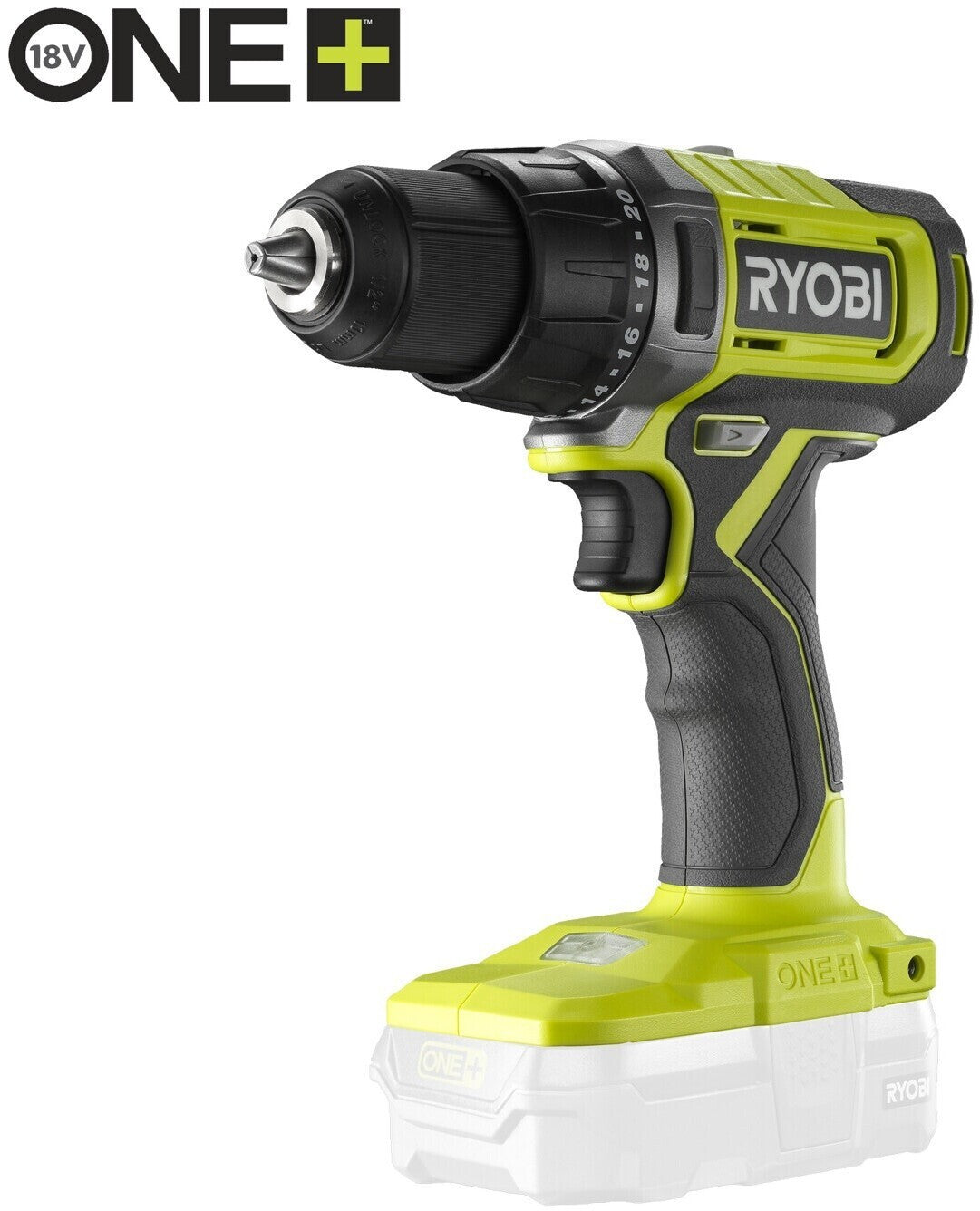 Ryobi RDD18-0 ONE+ 18V Akku-Bohrschrauber 52Nm 13mm 2-Gang Solo Gerät Neu