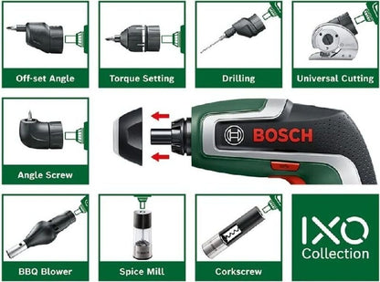 Bosch IXO 7 Akku-Schrauber 3.6 V Li-Ion inkl. Zubehör 06039E0001 Box&Ladekabel