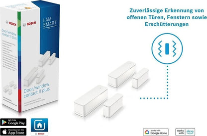Bosch Smart Home Tür-/Fensterkontakt II Plus 2er-Set Weiß 8750002108 Neu