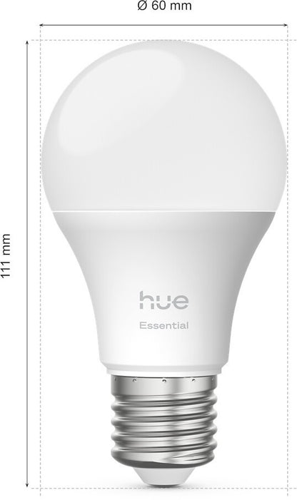 Philips Hue Essential E27 2er Pack 8W 806lm White Color RGB Bluetooth Zigbee