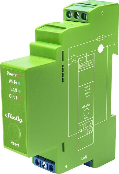 Shelly Pro Dimmer 1PM WLAN LAN Bluetooth Hutschiene Leistungsmessung