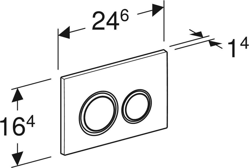 Geberit Sigma21 WC Betätigungsplatte Sigma UP Spülkasten 115884SI1