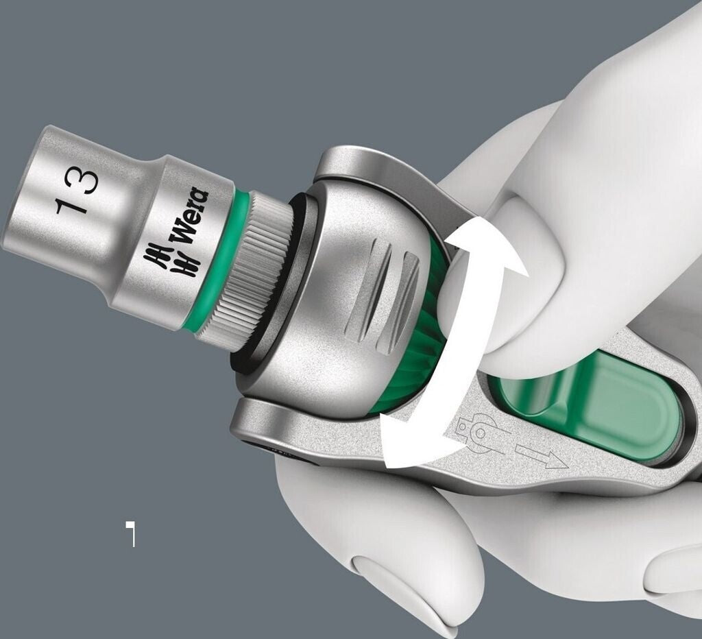 Wera 8100 SC 6 Zyklop 1/2 Zoll Speed-Knarrensatz (05004076001) Neu & Original V.