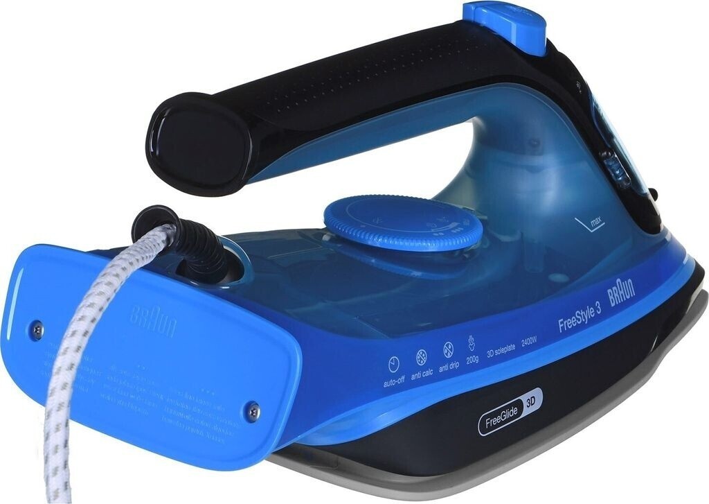 Braun FreeStyle 3 FI3194BK Dampfbügeleisen 2400W 270ml Keramik Blau Schwarz