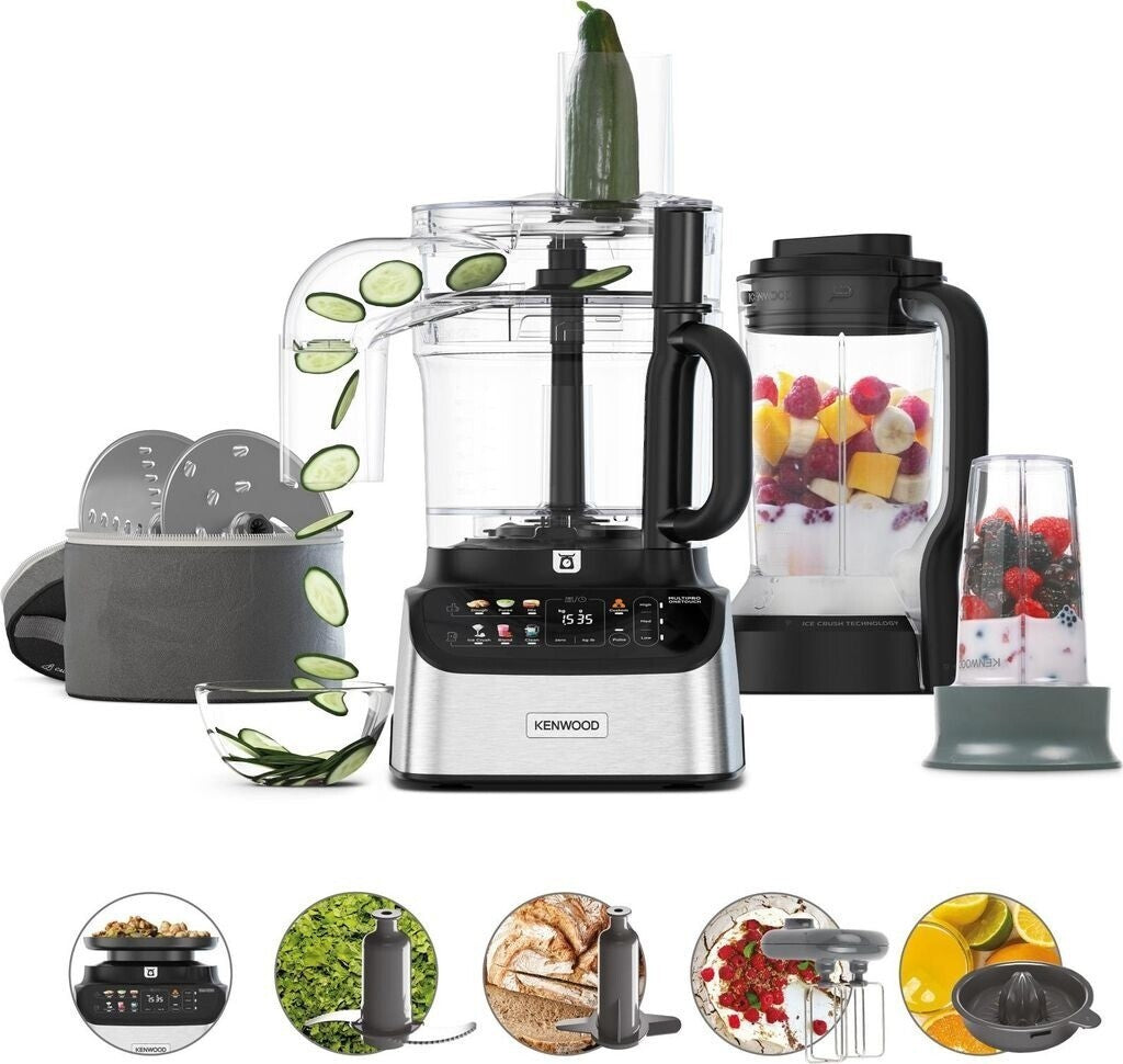 Kenwood FDM73.850SS MultiPro OneTouch Küchenmaschine silber/schwarz 1000 Watt