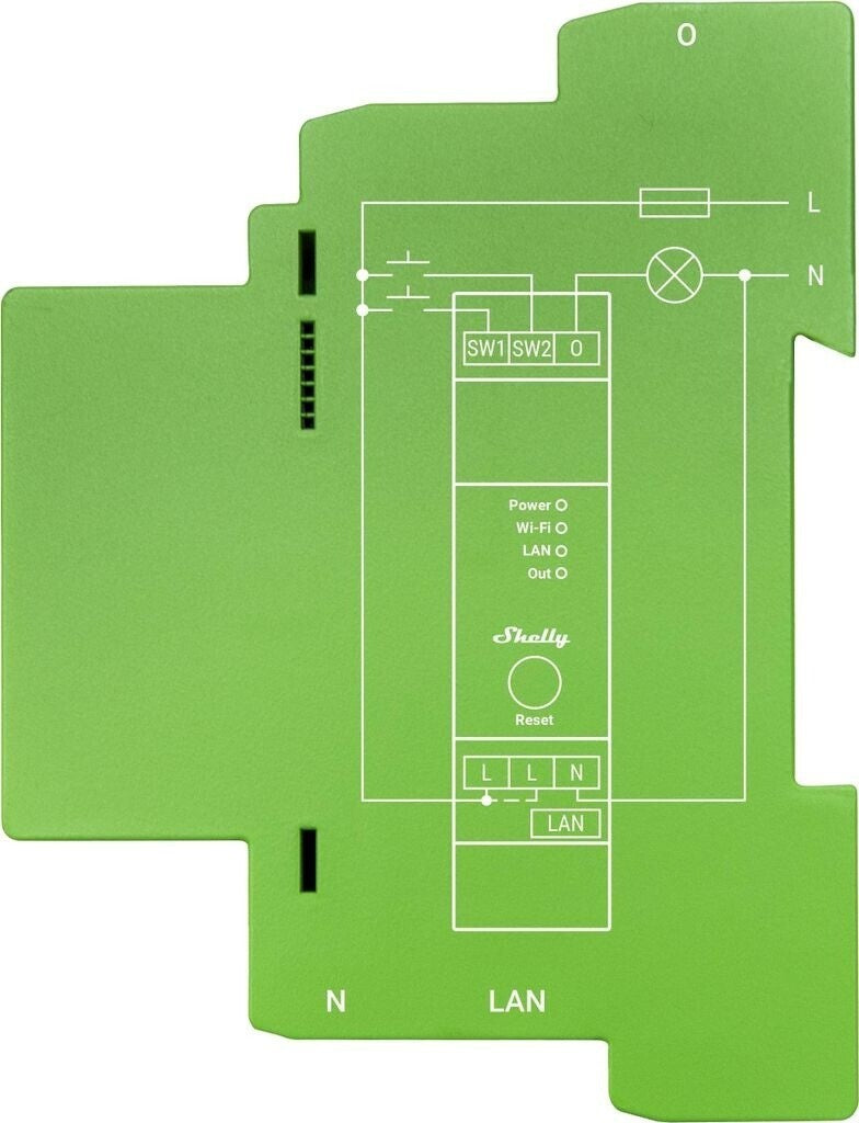 Shelly Pro Dimmer 1PM WLAN LAN Bluetooth Hutschiene Leistungsmessung
