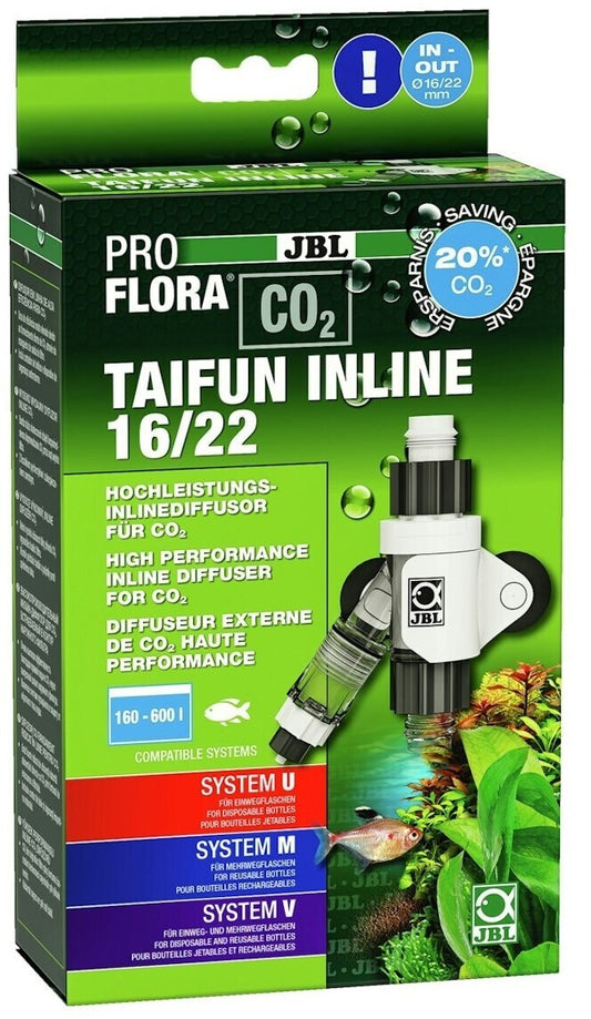 JBL PROFLORA CO2 Diffusor TAIFUN INLINE Hochleistungs CO2-Ausströmer AquariumNeu