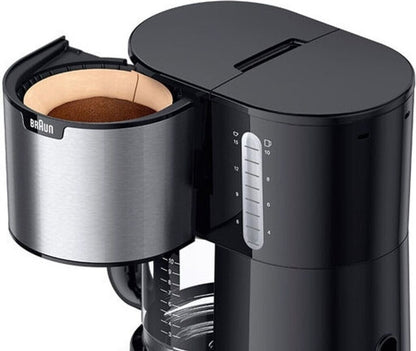 BRAUN PurShine KF 1500 BK  Filterkaffeemaschine, mit Glaskanne, Warmhaltefunk