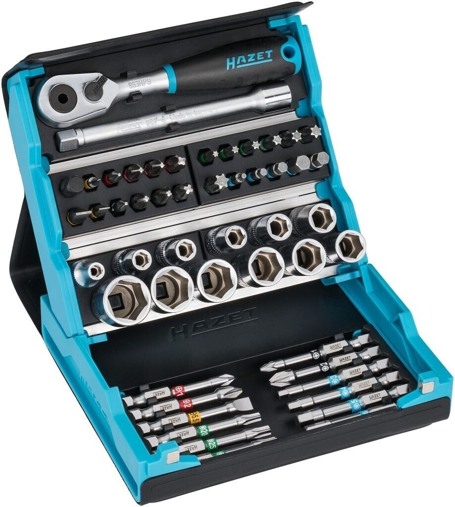 HAZET 2200SC-2 SmartCase Steckschlüssel- & Bitsortiment 1/4 Zoll 50-teilig