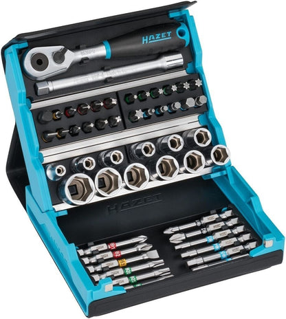 HAZET 2200SC-2 SmartCase Steckschlüssel- & Bitsortiment 1/4 Zoll 50-teilig