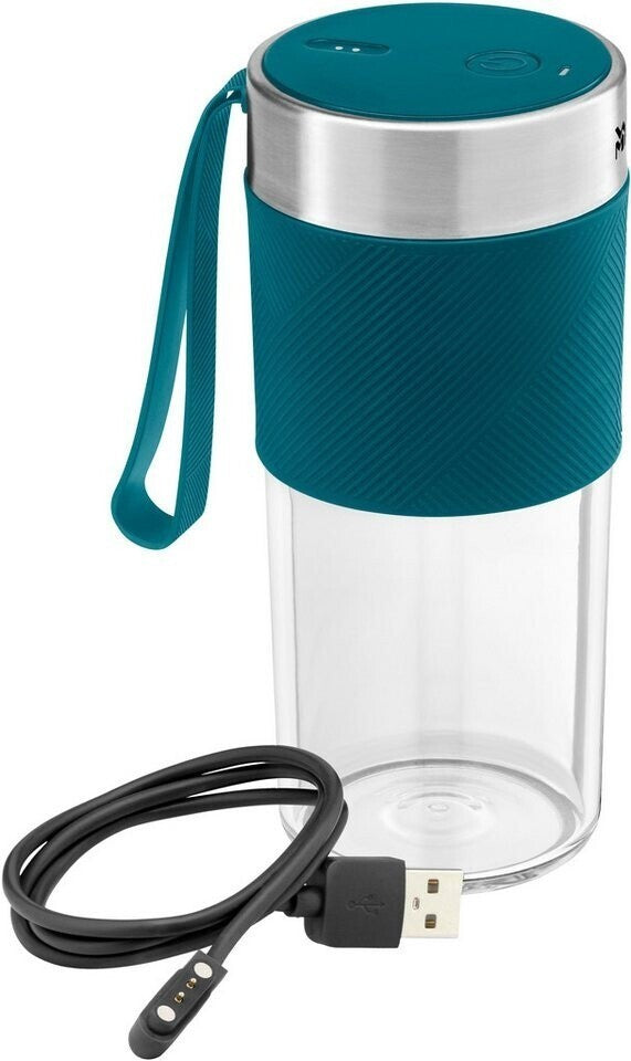 WMF KÜCHENminis Mix on the go Akku Smoothie Mixer 300ml petrol 50W