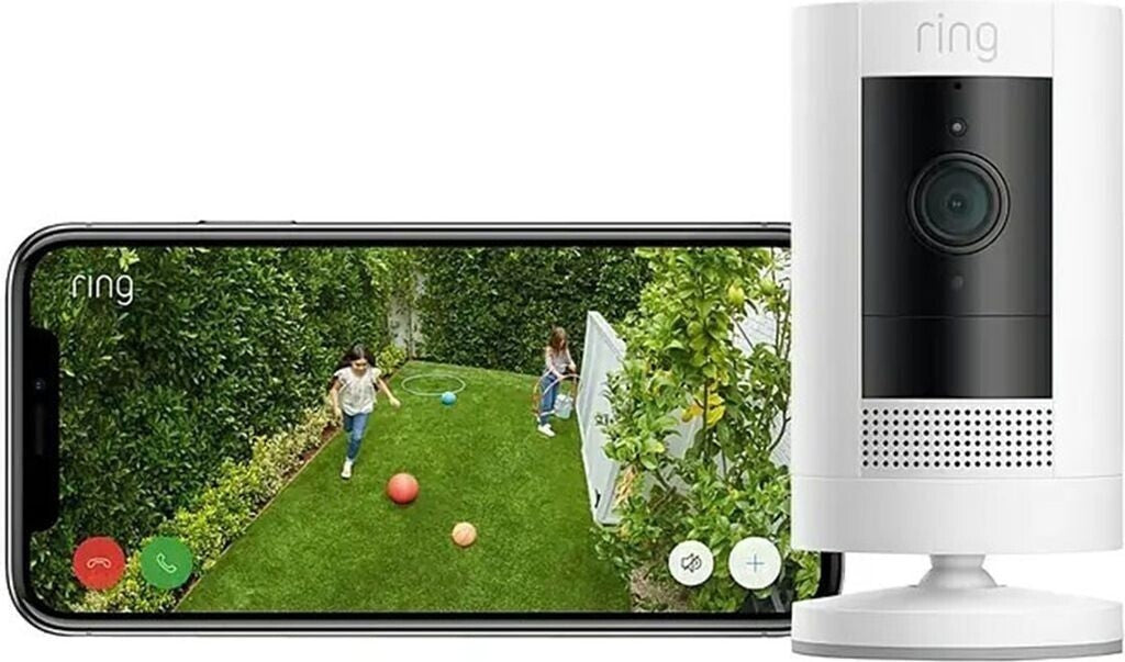 Ring Stick Up Cam Battery Gen 3 weiß WLAN Überwachungskamera 1080p