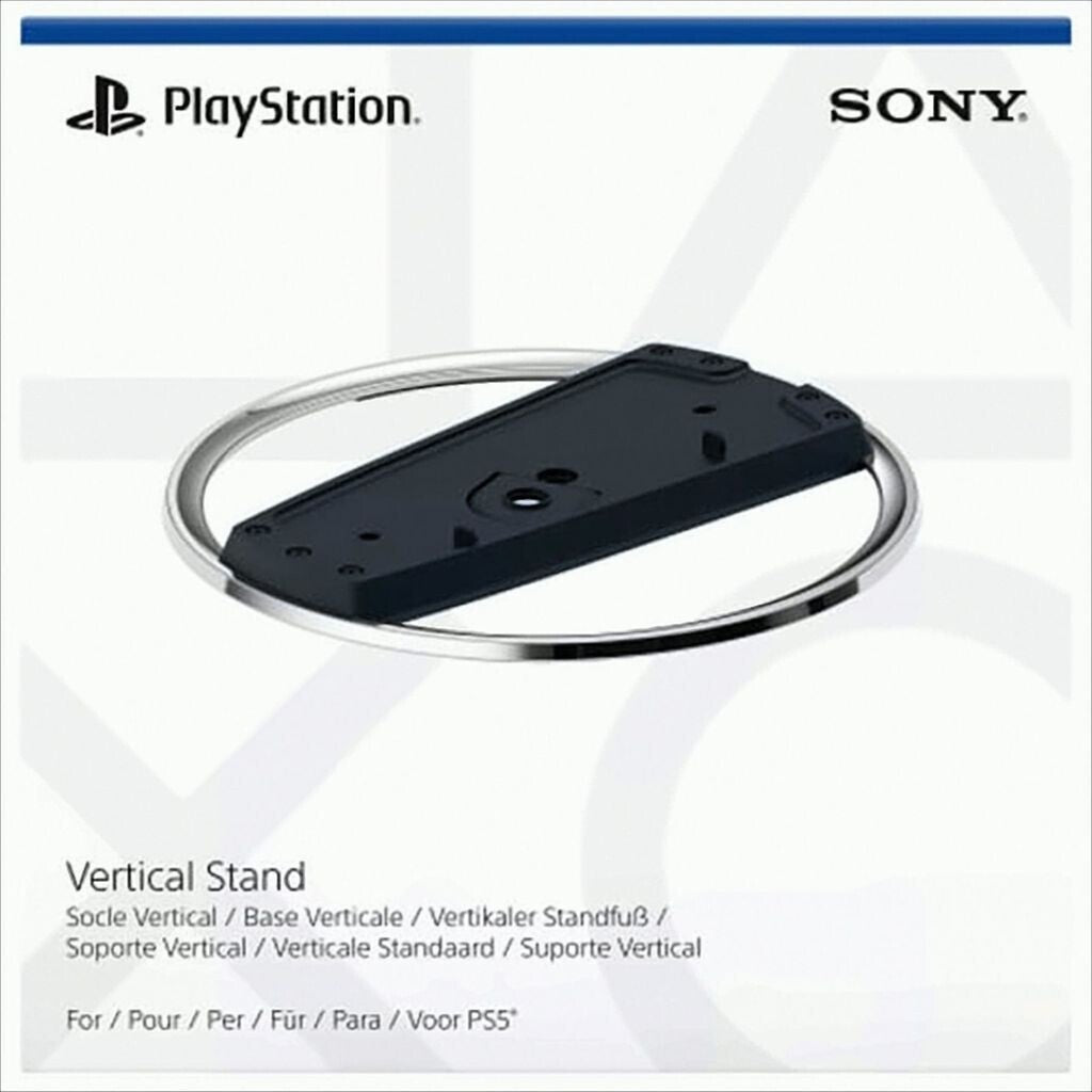 PlayStation 5 Vertikaler Standfuß für PS5 Slim Digital & Disc Schwarz/Chrom