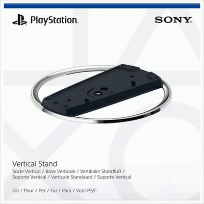PlayStation 5 Vertikaler Standfuß für PS5 Slim Digital & Disc Schwarz/Chrom