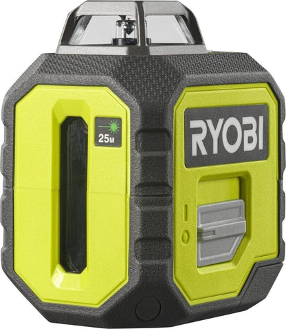 Ryobi RB360GLL 360° grüner Linienlaser 25 m selbstnivellierend 4x AA Laser Neu
