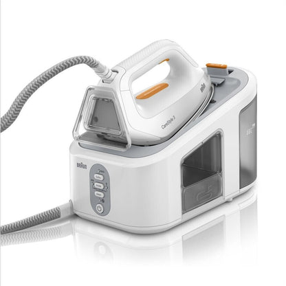 Braun CareStyle 3 IS3132WH Dampfbügelstation 2400W 6bar 2L Weiß Orange Eloxal