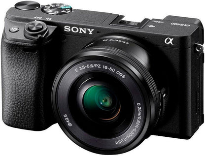 Sony Alpha 6400 Kit + SEL 16-50mm OSS II Systemkamera 24,2MP 4K WiFi NFC Schwarz