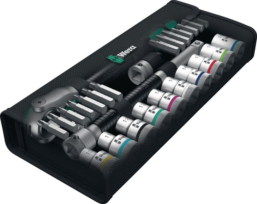 Wera Zyklop Knarrensatz 1/4 Zoll Steckschlüssel Set Kraftform Kompakt