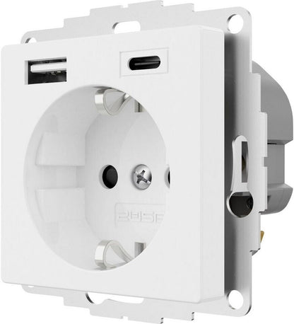2USB inCharge PRO 55 Steckdose mit USB A USB C weiß 2U-449542