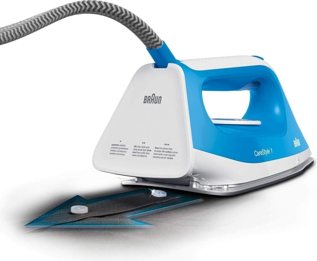 Braun IS1012BL CareStyle 1 Dampfbügelstation 340g Dampfstoß 2400W Blau Weiß
