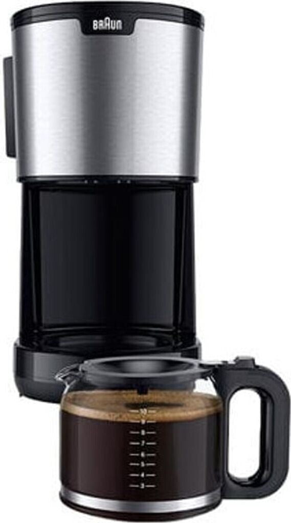 BRAUN PurShine KF 1500 BK  Filterkaffeemaschine, mit Glaskanne, Warmhaltefunk