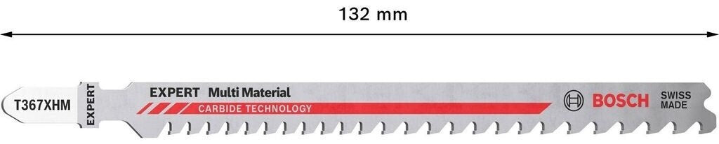 Bosch Expert Stichsägeblatt T367XHM Multi Material 132mm 3er Pack