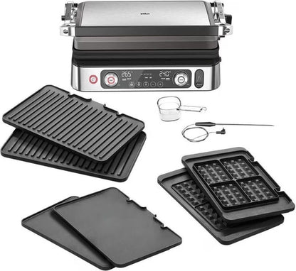 Braun MultiGrill 9 Pro CG9167 Kontaktgrill 2200W Waffelplatten Thermosonde Neu