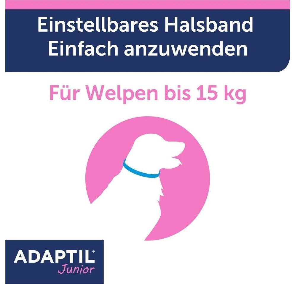 Adaptil Junior Welpen Halsband bis 37,5cm für den besten Start ins Hundeleben