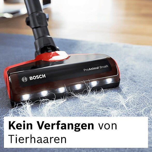 Bosch Unlimited Serie 7 BKS711PET Akku-Stielsauger ProAnimal 40 Min rot