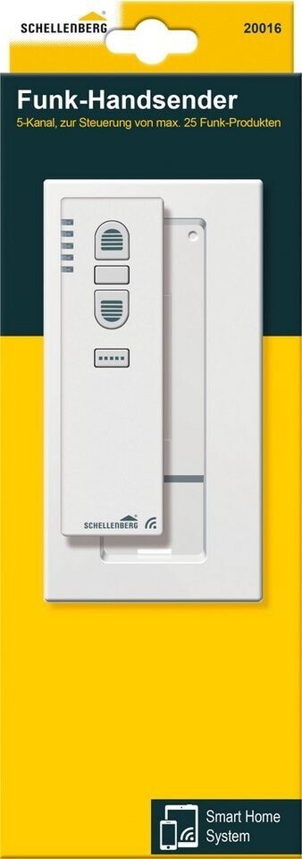 Schellenberg Funk-Handsender 5-Kanal Fernbedienung 868,4 MHz weiß 20016