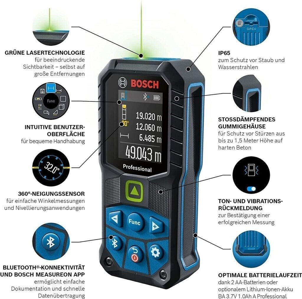 Bosch Professional GLM 50-27 CG Laser Entfernungsmesser 50m 0601072U00