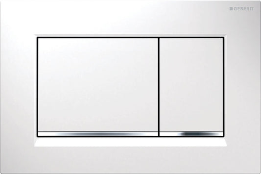 Geberit Sigma30 Betätigungsplatte weiß chrom hochglanz MPN 115883KJ1
