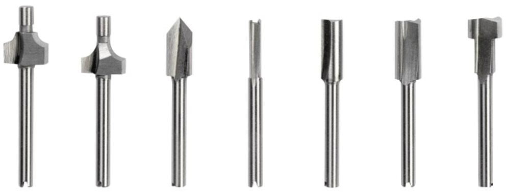 Dremel 660 Fräser-Set 7tlg Router Bits 3,2mm MPN 26150660JA Mehrzweck-Fräser-Set