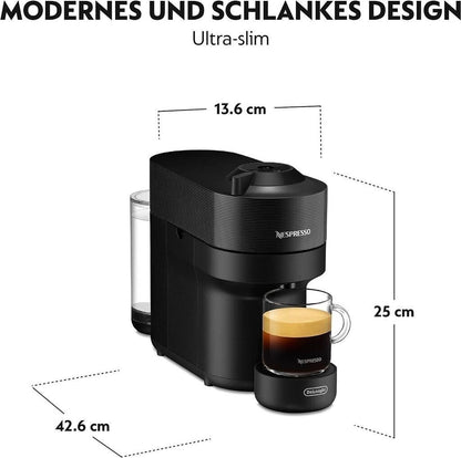 DeLonghi Nespresso Vertuo Pop ENV90.B Kapselmaschine Schwarz 1260W Vertuo