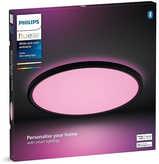 Philips Hue Tento Rund M schwarz White Color Ambiance 929003823801