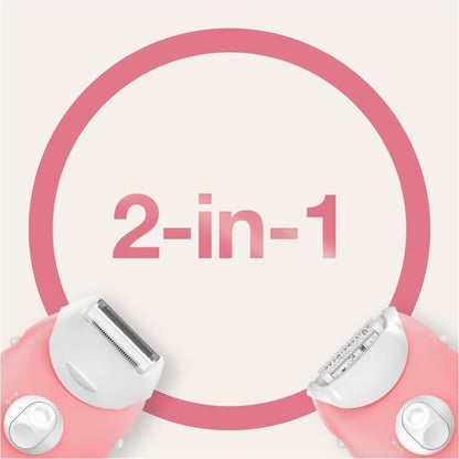 Braun Silk-epil 3 Epilierer 3-277 Set mit Rasieraufsatz Trimmeraufsatz